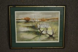 Framed Signed Water Color Painting