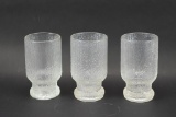 3 Vintage Glass Tumblers