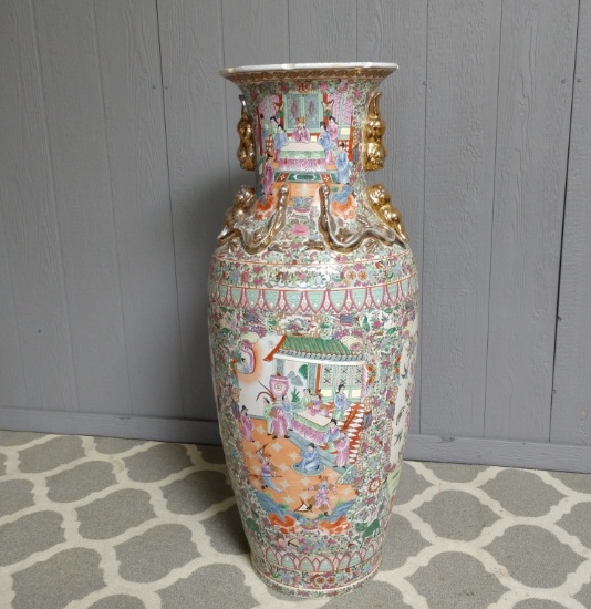 4ft Tall Chinese Porcelain Floor Vase