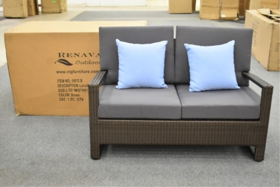 NEW Renava Outdoor Lavita Woven 2 Seater Sofa
