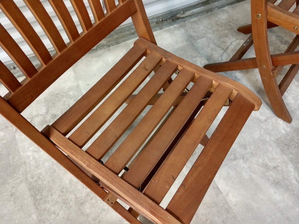 2 Hampton Bay Teak Folding Chairs Estate Personal Property Furniture Chairs Auctions Online Proxibid