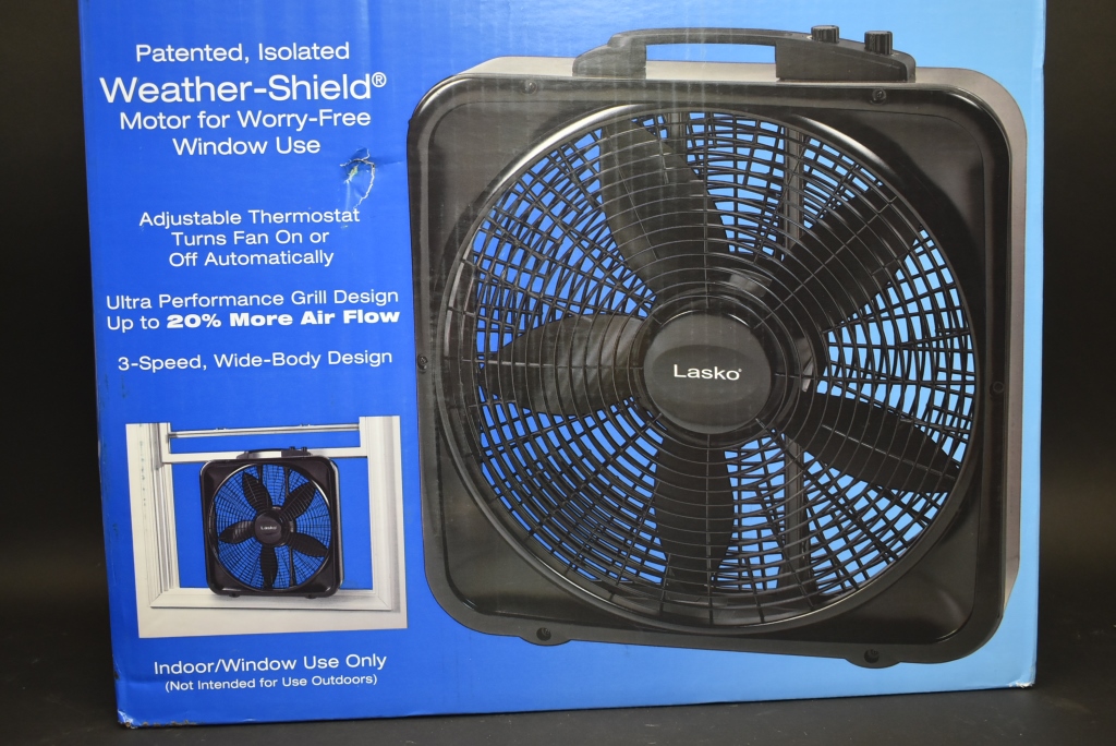 Lasko Weather Shield Box Fan | Proxibid