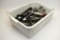 Tote Full Of Serving Tongs