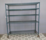 Rolling metro rack