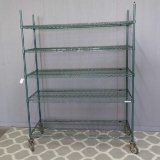 Rolling metro rack