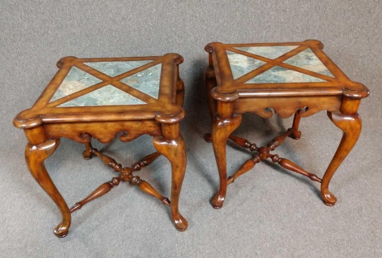 Two Maitland-Smith end tables