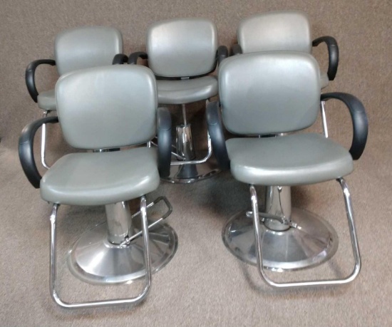 5 hydraulic Salon / barber chairs