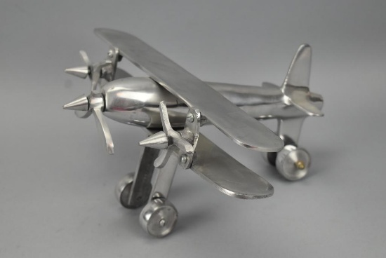 Stainless Steel Airplane Figurine