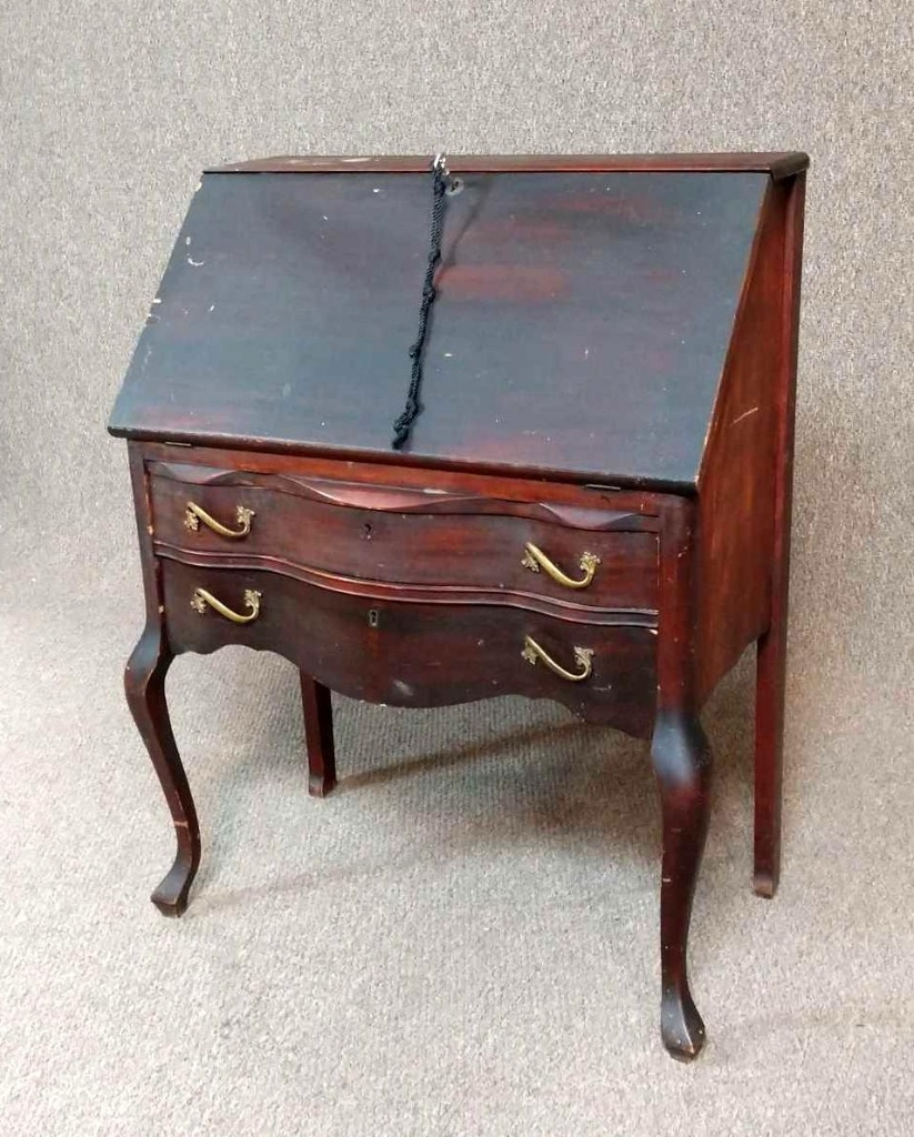 Antique Drop Front Secretary Desk Auctions Online Proxibid