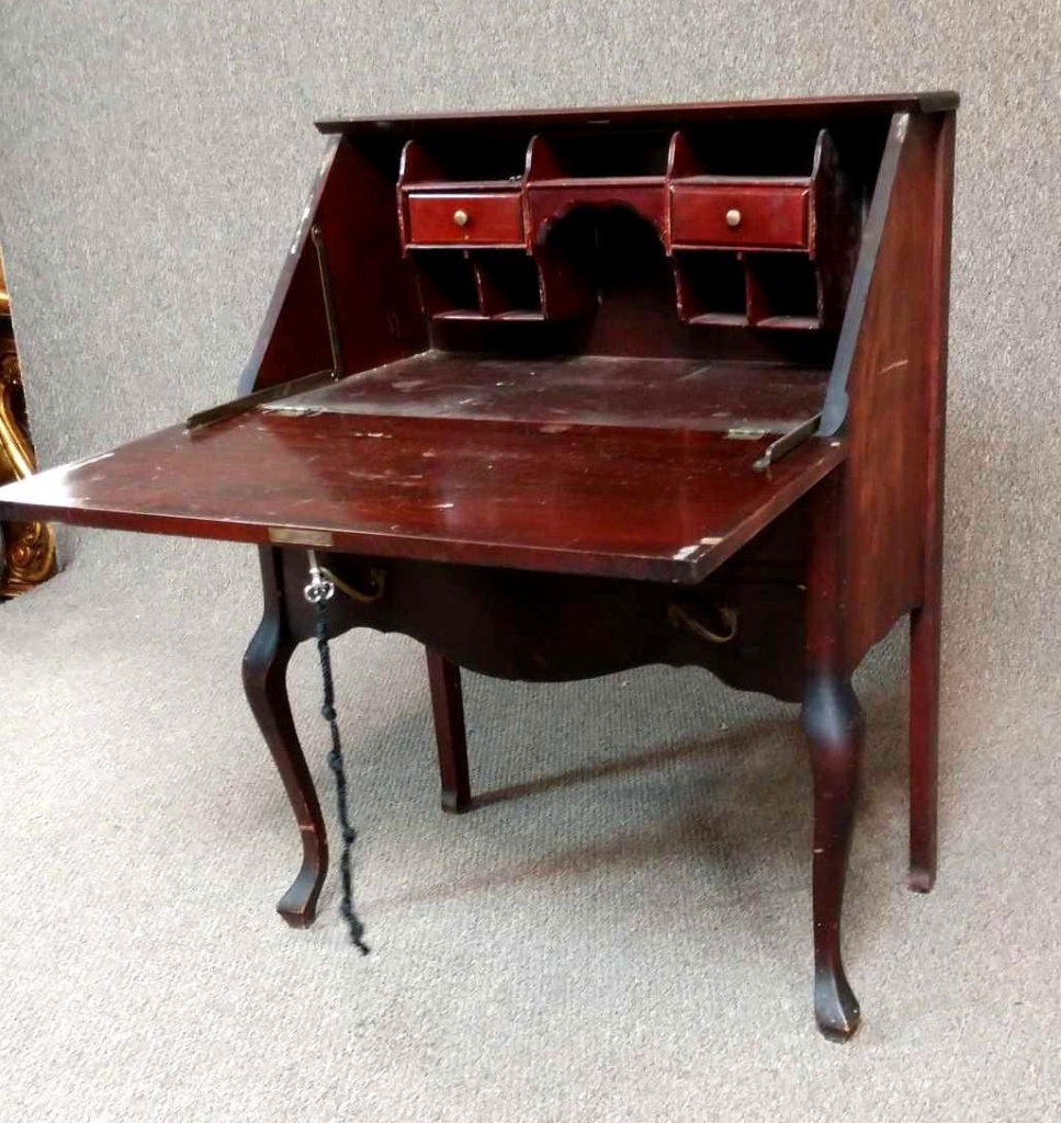 Antique Drop Front Secretary Desk Auctions Online Proxibid
