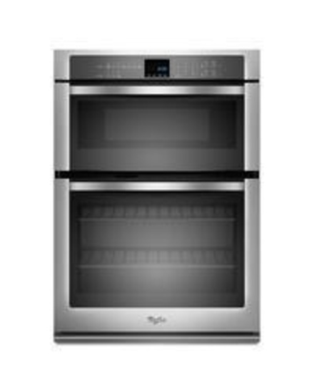 NEW Stainless Steel Whirlpool Combo Wall Oven And Microwave