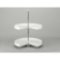 24 in White Polymer Pie-Cut Lazy Susan