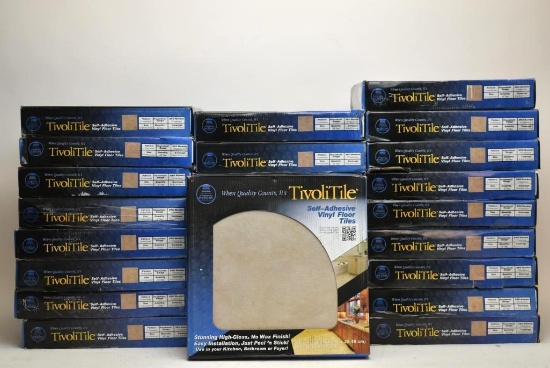 26 Boxes Of Tivoli Peel and Stick Carrera Marble Vinyl Tiles