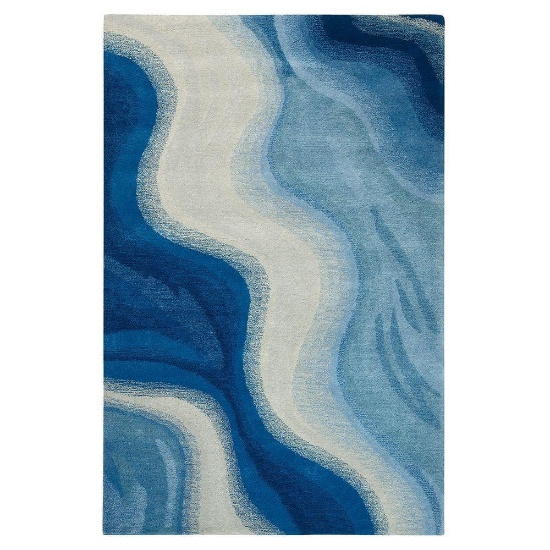 Home Decorators Collection Rush Blue 8 ft. x 10 ft. Area Rug