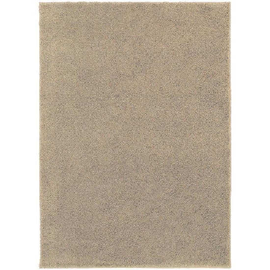 Posh Shag Beige 7 ft. x 9 ft. Area Rug