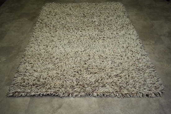 Ultimate Shag Cookies/Cream 5 ft. x 7 ft. Area Rug