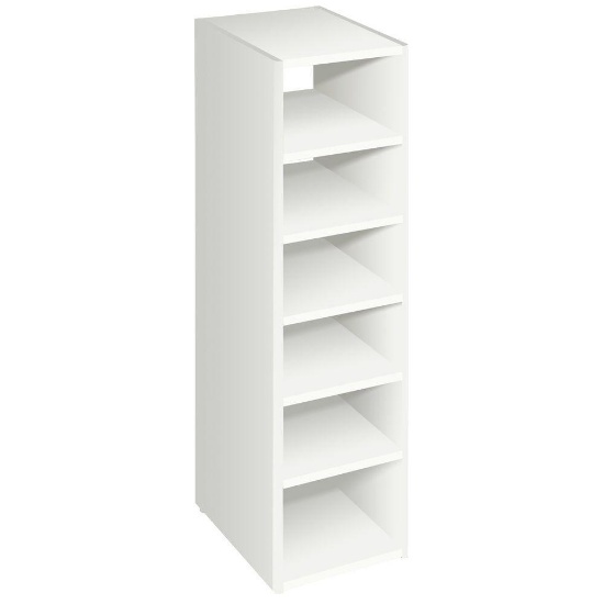 ClosetMaid Selectives 41-1/2 in. White Stackable 7-Shelf Organizer