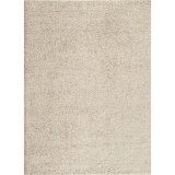 2 Soft Cozy Solid Cream 3 ft. x 5 ft. Indoor Shag Area Rugs