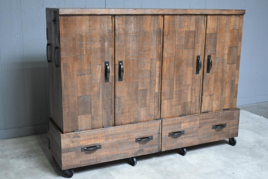 Lot New Huron Rolling Queen Storage Murphy Bed With Mattress New Huron Rolling Queen Storage Murphy Bed With Mattress