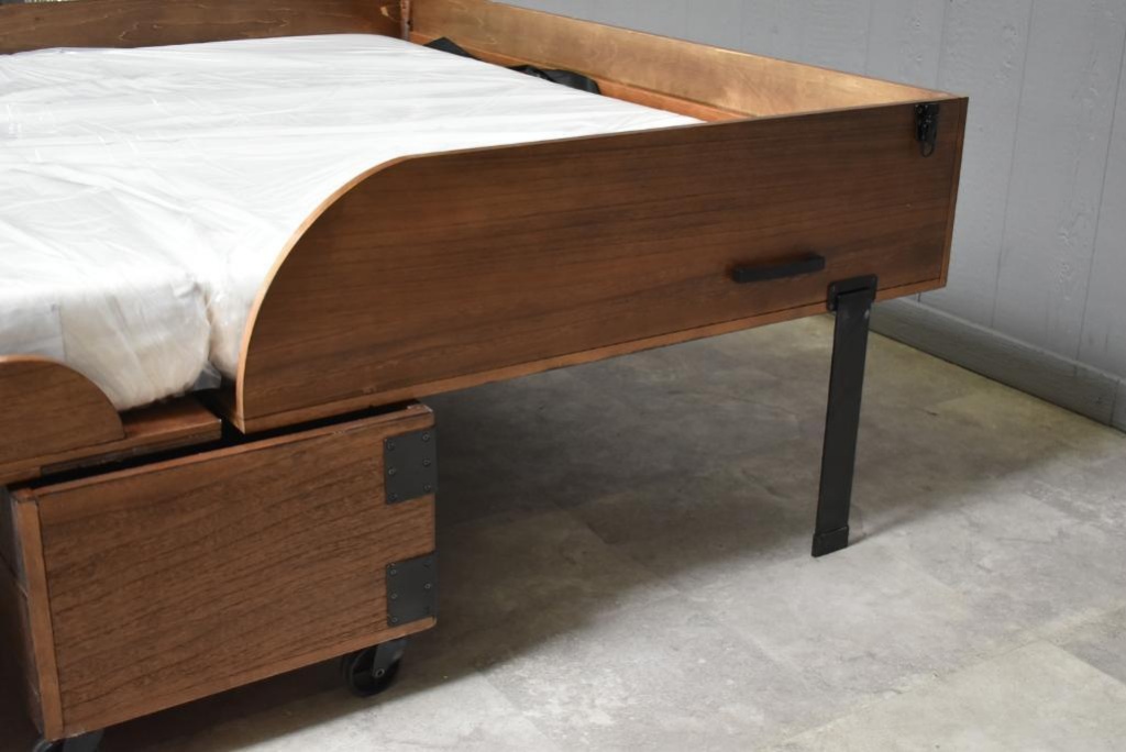 Lot New Huron Rolling Queen Storage Murphy Bed With Mattress New Huron Rolling Queen Storage Murphy Bed With Mattress