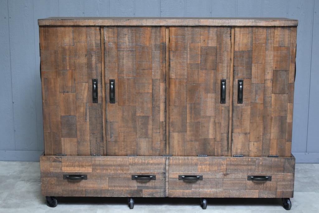 Lot New Huron Rolling Queen Storage Murphy Bed With Mattress New Huron Rolling Queen Storage Murphy Bed With Mattress