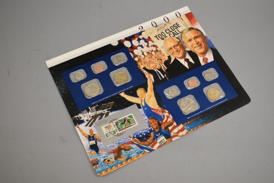 2000 Uncirculated Postal Commemorative Society Coin And Stamp Set