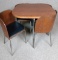 Mid Century Style Nesting KIthen Table With 4 Chairs
