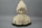 Antique Young Woman Marble Bust Statue