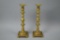2 Brass Candle Stick Holders