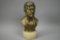Brass John F Kennedy Bust Statue With Marble Base