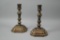 2 Vintage Silver Plated Candle Stick Holders