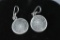 2 Pair Of .925 Sterling Silver Ear Rings