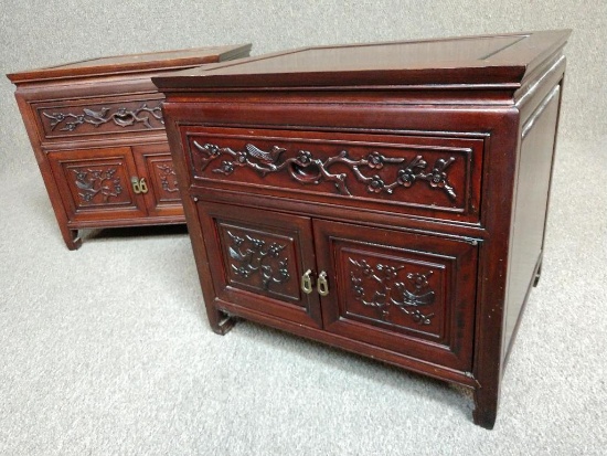 2 Rosewood Bedside Cabinets