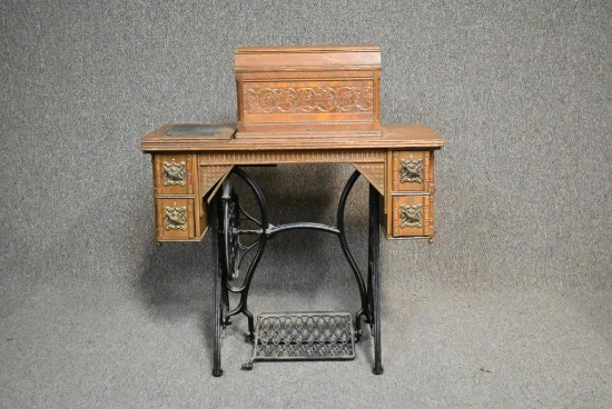 Antique Wheeler & Wilson Treadle Sewing Machine