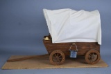 Hand Crafted Wooden Model Covered Wagon
