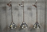 3 Tiffany Style Hanging Lamps