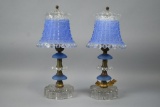 2 Vintage Crystal Lamps