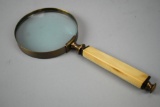 Vintage Brass Magnifying Glass