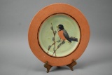 Hand Painted Clay Plate With Stand