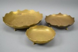 3 Brass Bowls