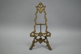 Vintage Solid Brass Table Top Easel