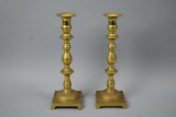 2 Brass Candle Stick Holders