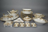 28pc Fujiyama Hand Painted China Set