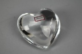 Bacarat Crystal Heart Paper Weight