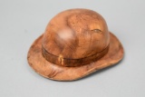 Hand Carved Wooden Doll Hat