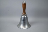 Large Traditional Stainless Steel School Hand Bell