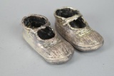 Vintage Silver Plated Childrens Shoes