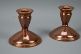 2 Copper Candle Stick Holders