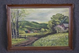 Large Framed Oil Painting