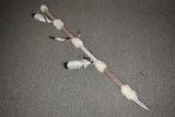 Decorative Native American Ceremonial Spear